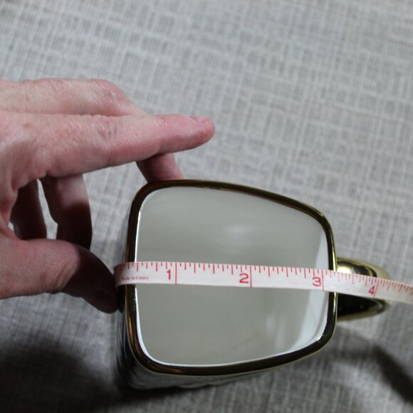 Purse Cup and Wallet Saucer Black & Gold Tea Set - Picture 4 of 6